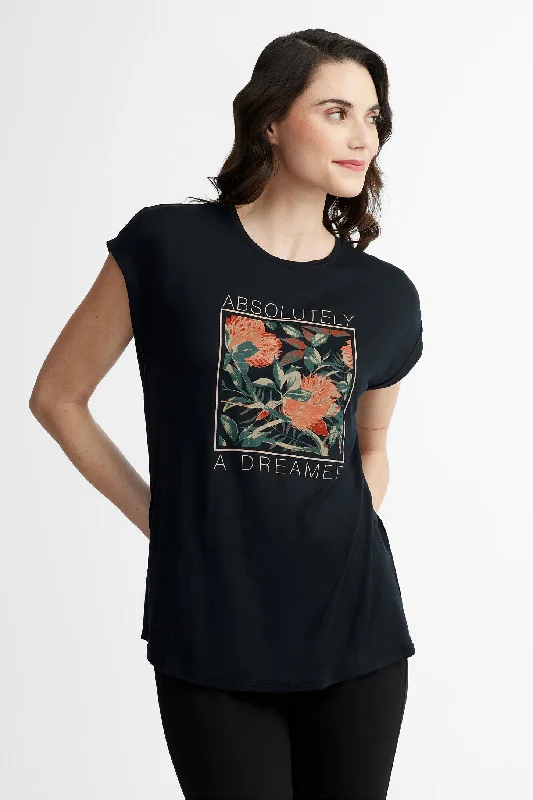 T-shirt imprimé en Modal - Femme