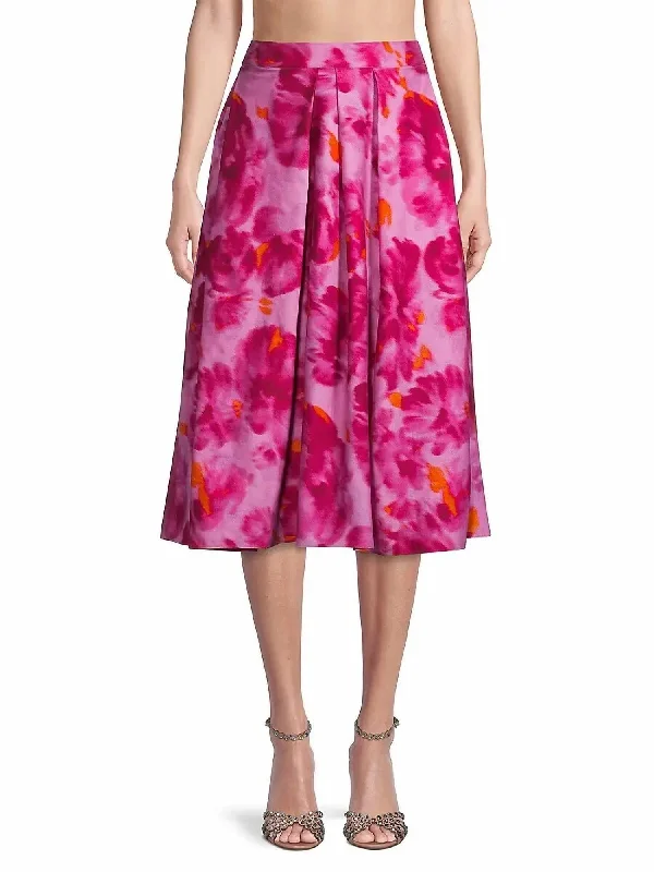 Briton Skirt In French Pink Watercolor