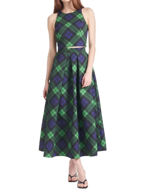 Leighton Skirt In Neo Tartan