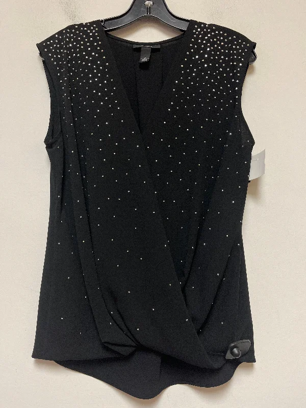 Top Sleeveless By Alfani In Black, Size: M