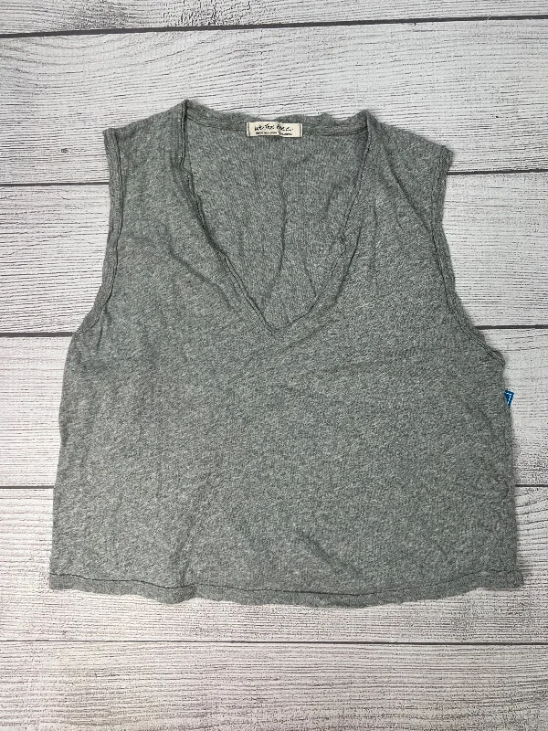 Top Sleeveless By We The Free In Grey, Size: M