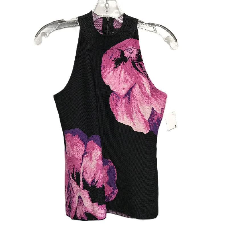 Top Sleeveless By White House Black Market In Black & Pink, Size: Xs