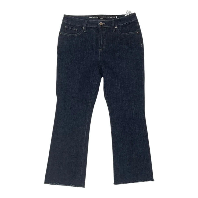 Jeans Flared By Chicos In Blue Denim, Size:6