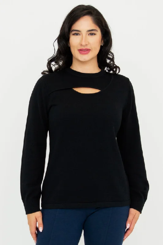 Daisy Top, Black, Cotton