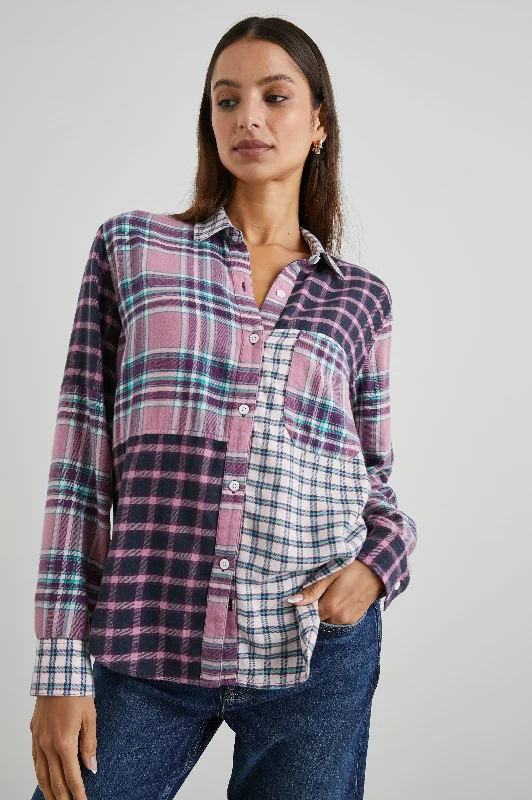 LAKIN SHIRT - ROSE AGAVE 
MIXED PLAID