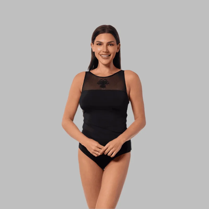 ROYAL BLACK ANDREA TANKINI TOP