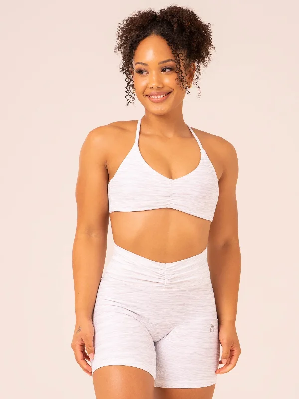 Tempo Sports Bra - Snow Grey Marl