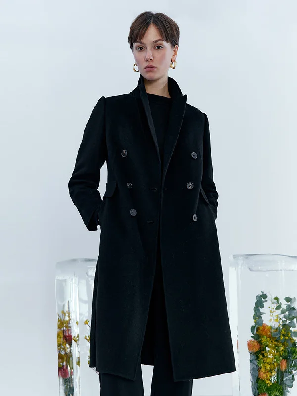 Pure Cashmere Double-Faced Women Coat