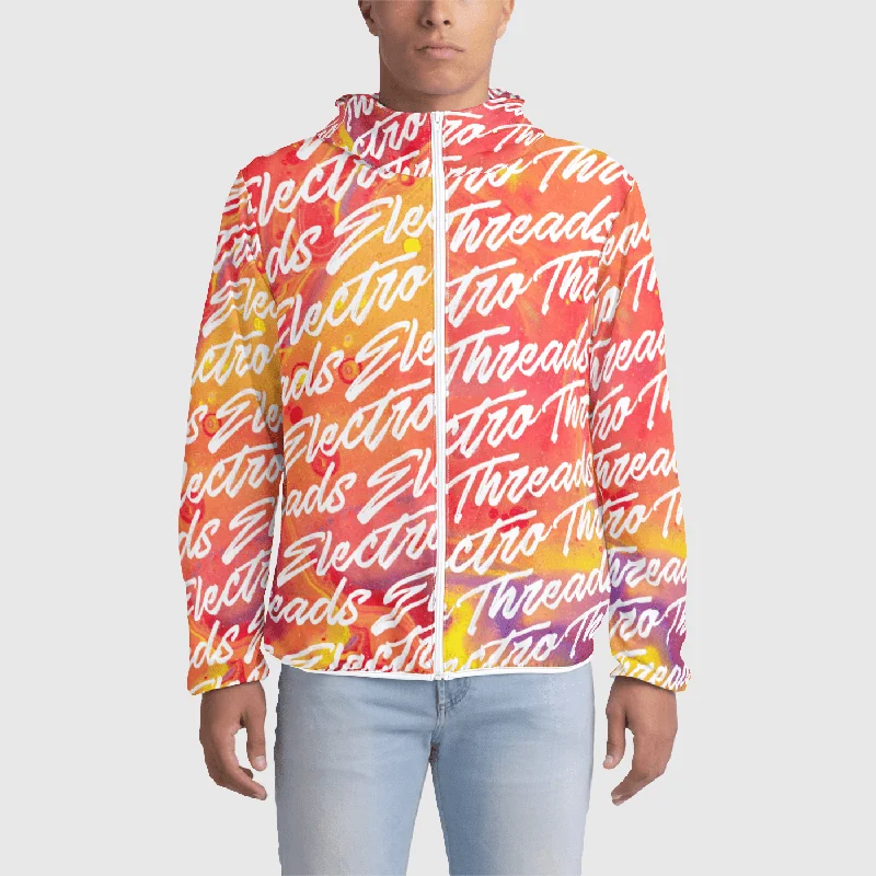 NEON SCRIPT Mens Windbreaker