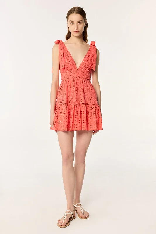 Mini Dress Cara - Coral