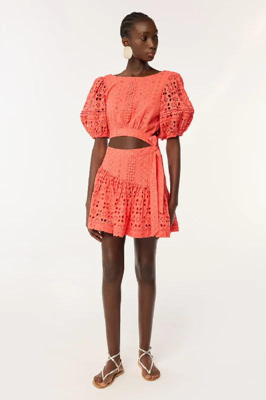 Mini Dress Chantal - Coral