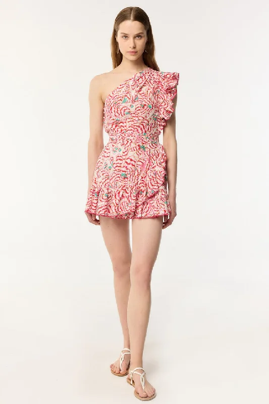 Mini Dress Corinne - Pink Wings Flower